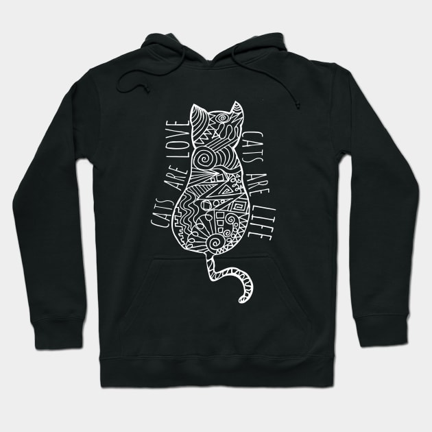 cats are love, cats are life Hoodie by FandomizedRose